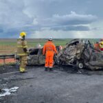 Bombeiros atualizam número de vítimas de acidente na BR-365 em Santa Vitória