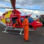 Bombeiros de Ituiutaba atuam em transporte aeromédico de idoso com dor torácica