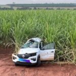 Mulher fica ferida após capotar veículo na MG-255 entre Frutal e Itapagipe