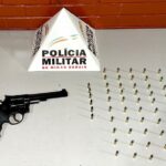 Polícia Militar prende homem e apreende revólver e munições na MGC-154 em Ituiutaba