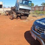Caminhão furtado em Conceição das Alagoas é desmontado em Santa Vitória