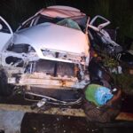 Idoso morre em batida entre carro e caminhão na MGC-497 em Uberlândia