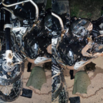 Acidente grave entre moto e colheitadeira é registrado na BR-050, em Uberlândia