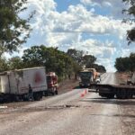 Motorista morre após caminhão carregado com morangos bater em árvore e capotar no Triângulo Mineiro