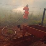 Incêndio em vegetação mobiliza Corpo de Bombeiros de Ituiutaba
