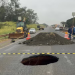 Ecovias prevê 30 dias para liberação total de pista interditada na BR-050 em Uberlândia