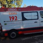 Idoso é socorrido pelo Samu após cair de bicicleta em Santa Vitória