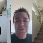 Em lágrimas, Régis Danese mostra incêndio em casa e faz apelo: ‘Orem por nós’