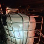 Carroceria de caminhonete se desprende e provoca acidente na MGC-452, em Uberlândia