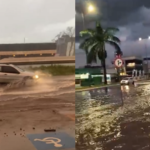 Temporal com ventos de quase 60 km/h e granizo causa estragos em Uberlândia e região