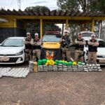 Perseguição policial termina na prisão de quatro suspeitos por tráfico de drogas na LMG-497, em Prata