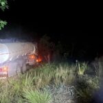 Veículo sai da pista na MGC-497, em Prata; ninguém ficou ferido
