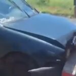 Gol bate na traseira de caminhão que transportava produto oxidante na BR-364, em Planura